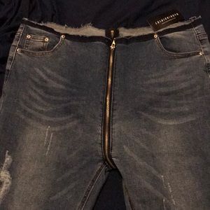 Fashion Nova Zip Jeans